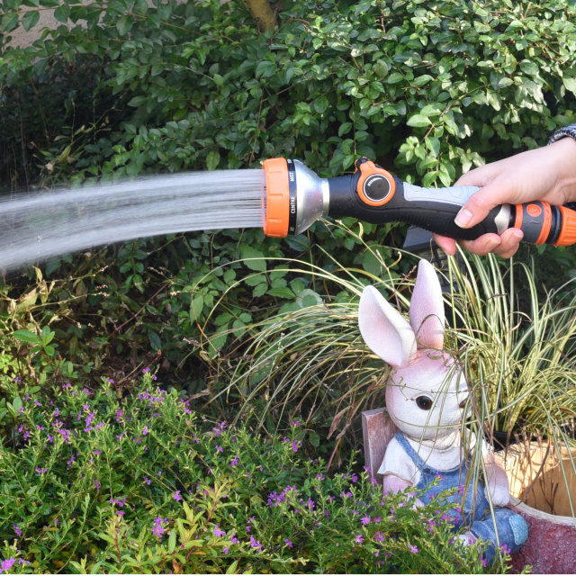 Gartenwasserschlauchdüse mit mehreren Mustern,Garten-Wassersprühdüse mit Daumenventil aus Kunststoff