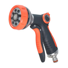 Plastic 8 Pattern Garden Hose Nozzle,Plastic 8 Way Garden Water Spray Gun