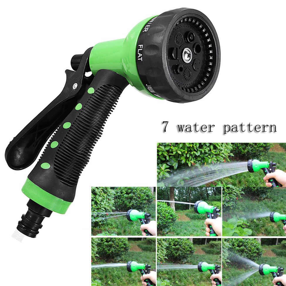 Plastic 7-Way Garden Water Spray Gun,Plastic 7-pattern garden water hose nozzle