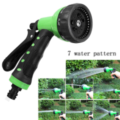 プラスチック製7ウェイガーデンウォータースプレーガン,プラスチック製7パターンガーデンウォーターホースノズル