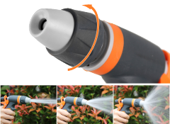 プラスチック製2ウェイガーデンウォーターホースノズル,プラスチック製2ウェイガーデンウォータースプレーノズル