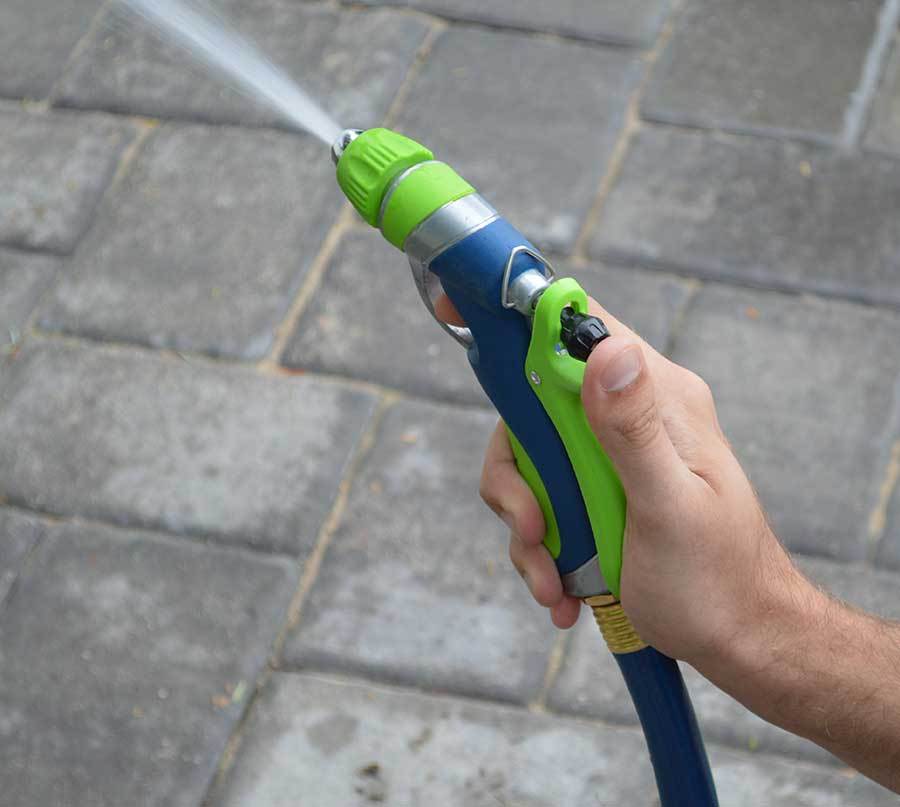 Boquilla para manguera de jardín de metal con dos patrones,Boquilla rociadora de agua metálica de dos vías para jardín