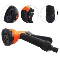 Plastic 8 pattern garden water spray nozzle,plastic 8 way garden water spray nozzle