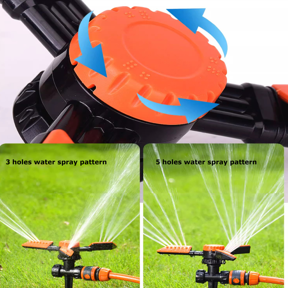 Plastic 3-arm Garden Rotary Sprinkler,Plastic 3-arm Garden Rotary Sprinkler