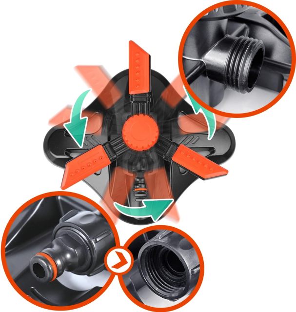 プラスチック製3アームガーデンロータリースプリンクラー,プラスチック製3アームガーデンロータリースプリンクラー