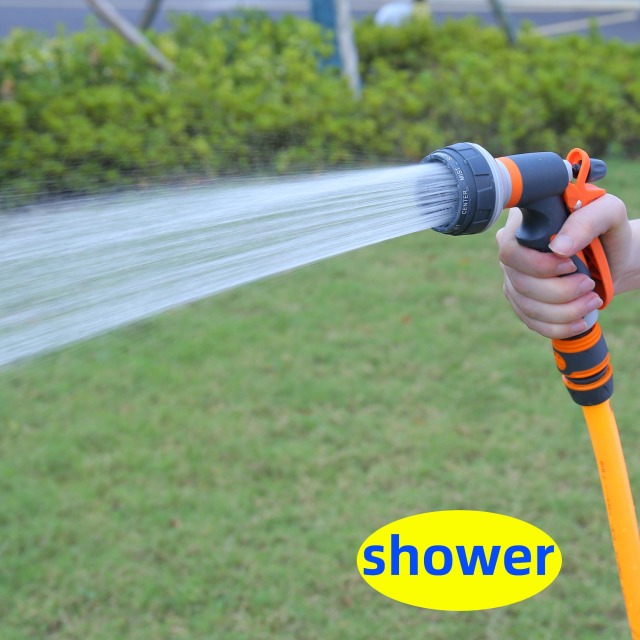 Plastic 8 pattern spray garden hose nozzle,Multi-Pattern Garden Spray Gun | Ergonomic Watering Nozzle