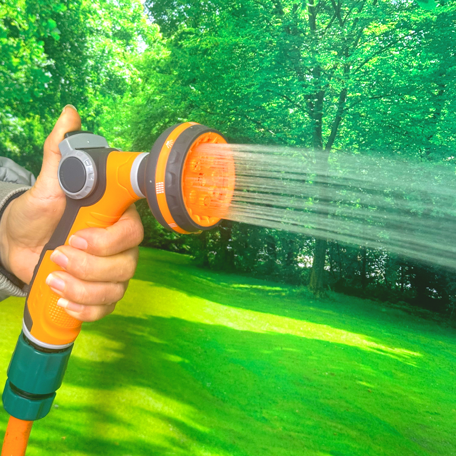 Garten-Wassersprühpistole aus Kunststoff mit 8 Sprühmustern,Garten-Wassersprühpistole aus Kunststoff mit 8 Sprühmustern