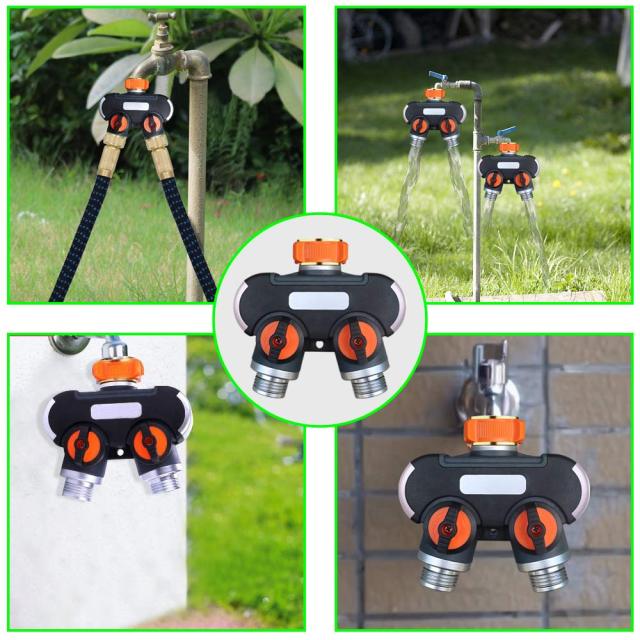 2 Way Garden Hose Splitter | Leak-Proof Water Hose Connector,2 Way Garden Hose Splitter | Leak-Proof Water Hose Connector