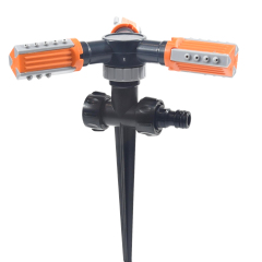 360° 3アーム回転式ガーデンスプリンクラー（金属スパイク付き）芝生・庭の灌漑に,3アーム回転式ガーデンスプリンクラー（金属スパイク付き）｜360°灌漑