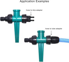 360° 3アーム回転式ガーデンスプリンクラー（金属スパイク付き）芝生・庭の灌漑に,3アーム回転式ガーデンスプリンクラー（金属スパイク付き）｜360°灌漑