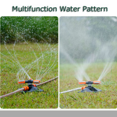 360° 3アーム回転式ガーデンスプリンクラー（金属スパイク付き）芝生・庭の灌漑に,3アーム回転式ガーデンスプリンクラー（金属スパイク付き）｜360°灌漑