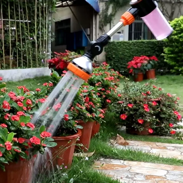 プラスチック製8パターンガーデンスプレーガン（石鹸付き）,プラスチック製8パターンガーデンスプレーガン（石鹸付き）