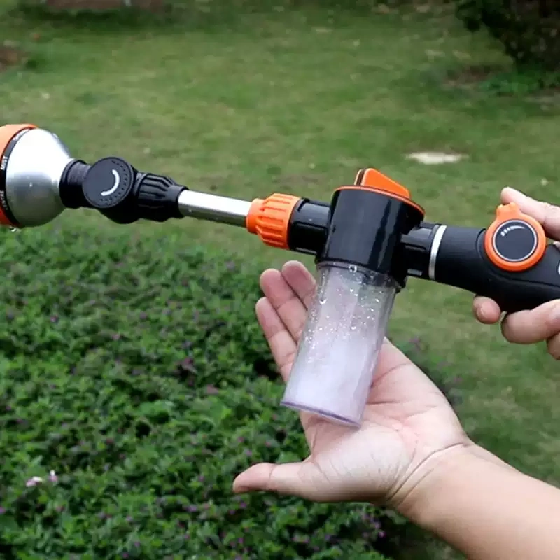 Pistola rociadora de jardín de plástico de 8 patrones con jabón,Pistola rociadora de jardín de plástico de 8 patrones con jabón