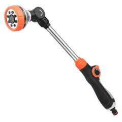 BB-6102U 8 Pattern Garden Water Hose Wand - 43cm Adjustable Plastic Spray Wand,8 Pattern Garden Water Hose Wand | Adjustable Spray Water Wand
