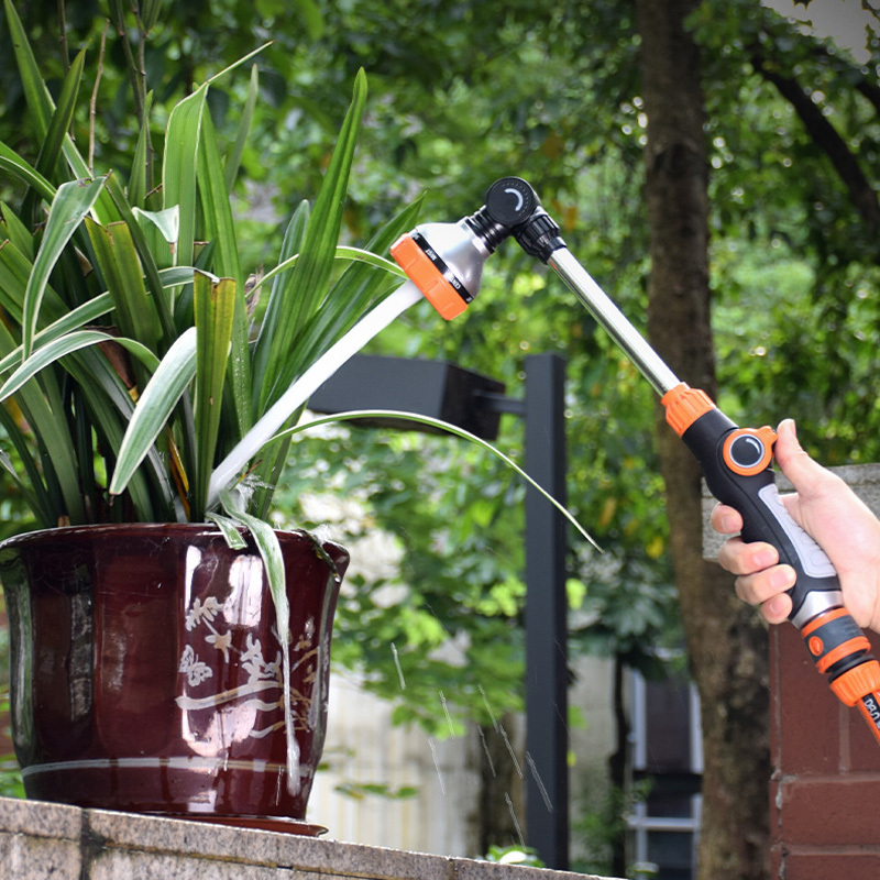 BB-6102U Gartenschlauch-Sprühstab mit 8 Sprühmustern – 43 cm verstellbarer Kunststoff-Sprühstab,Gartenschlauch-Sprühdüse mit 8 Sprühmustern | Verstellbare Sprühdüse