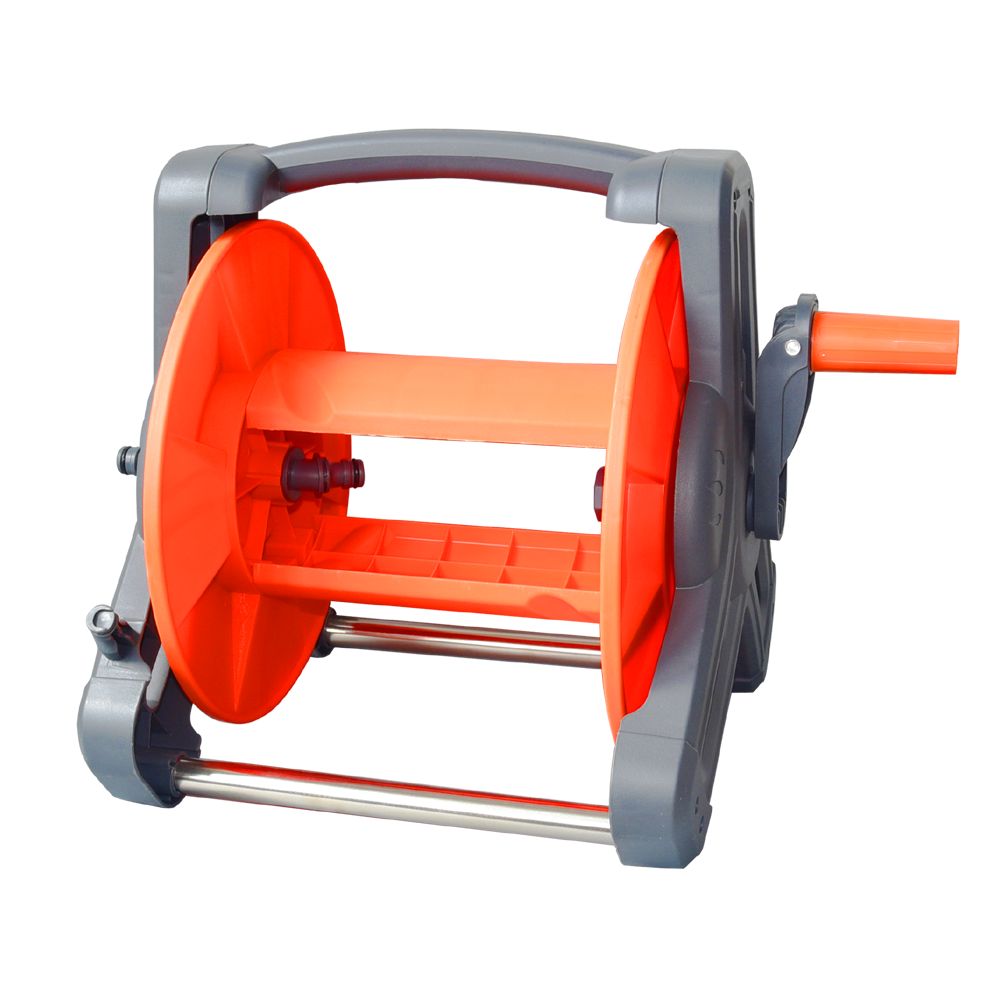 Heavy-Duty Portable Garden Hose Reel – Easy Storage for Outdoor Watering,Portable Garden Hose Reel | Heavy-Duty Orange Hose Storage Reel for Yard & Garden