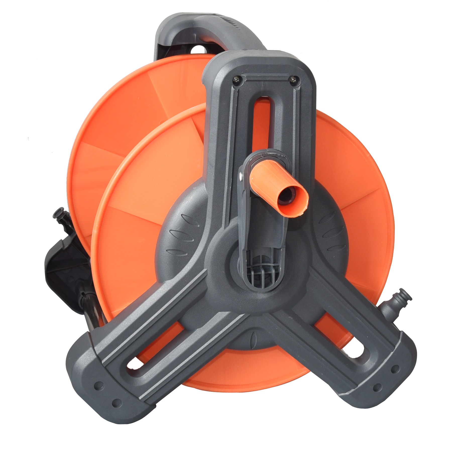 Heavy-Duty Portable Garden Hose Reel – Easy Storage for Outdoor Watering,Portable Garden Hose Reel | Heavy-Duty Orange Hose Storage Reel for Yard & Garden