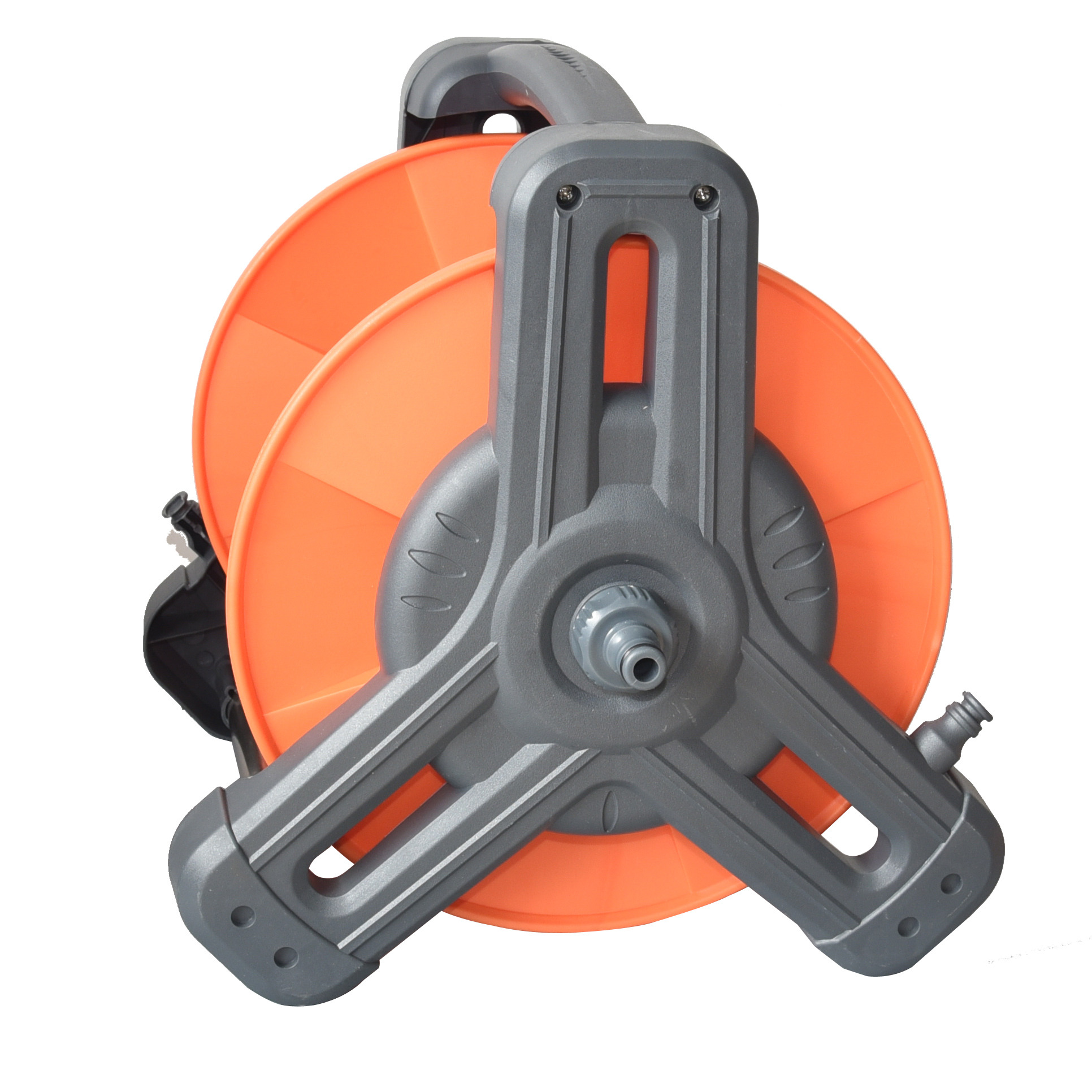 Heavy-Duty Portable Garden Hose Reel – Easy Storage for Outdoor Watering,Portable Garden Hose Reel | Heavy-Duty Orange Hose Storage Reel for Yard & Garden