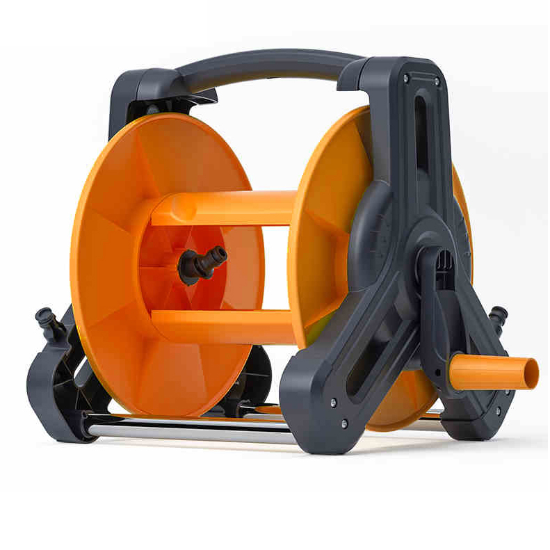 Heavy-Duty Portable Garden Hose Reel – Easy Storage for Outdoor Watering,Portable Garden Hose Reel | Heavy-Duty Orange Hose Storage Reel for Yard & Garden
