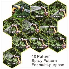 Plastic 10-function garden water spray nozzle,Plastic 10-function garden water spray nozzle