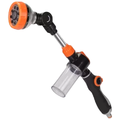 Adjustable 8-Pattern Foam Cannon Garden Hose Nozzle with Soap Dispenser,Adjustable Foam Cannon Garden Hose Nozzle with Soap Dispenser