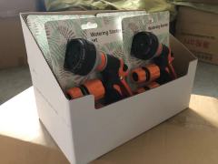 Plastic 8 pattern spray garden hose nozzle,Multi-Pattern Garden Spray Gun | Ergonomic Watering Nozzle