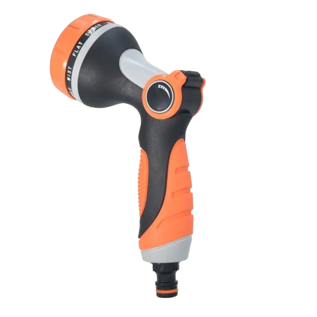 Pistola pulverizadora de plástico para jardín con 10 patrones de pulverización y control de pulgar — BB-2404,Pistola pulverizadora de plástico para jardín con 10 patrones de pulverización - Bluebird OEM y venta al por mayor