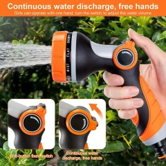 Pistola pulverizadora de plástico para jardín con 10 patrones de pulverización y control de pulgar — BB-2404,Pistola pulverizadora de plástico para jardín con 10 patrones de pulverización - Bluebird OEM y venta al por mayor