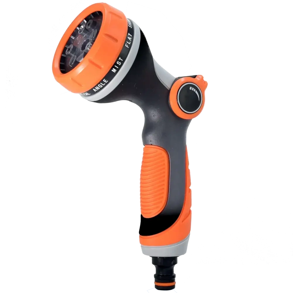 Pistola pulverizadora de plástico para jardín con 10 patrones de pulverización y control de pulgar — BB-2404,Pistola pulverizadora de plástico para jardín con 10 patrones de pulverización - Bluebird OEM y venta al por mayor