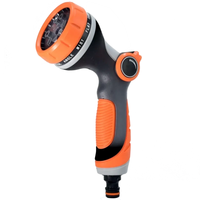 Pistola pulverizadora de plástico para jardín con 10 patrones de pulverización y control de pulgar — BB-2404,Pistola pulverizadora de plástico para jardín con 10 patrones de pulverización - Bluebird OEM y venta al por mayor