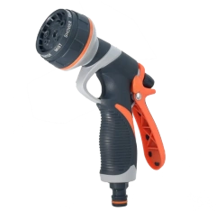 Buse d'arrosage en plastique à 8 jets pour tuyau d'arrosage,Pistolet pulvérisateur à 8 jets pour tuyau d'arrosage avec raccord rapide