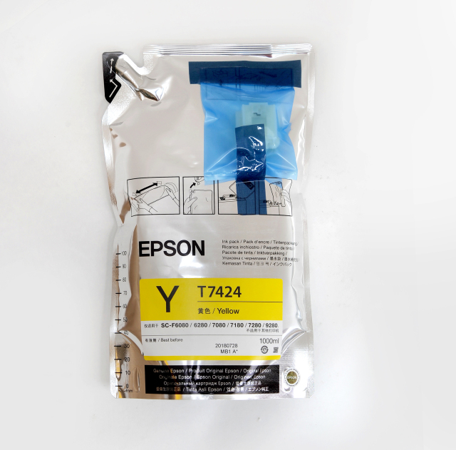 original sublimation ink Epson with chips Yellow color