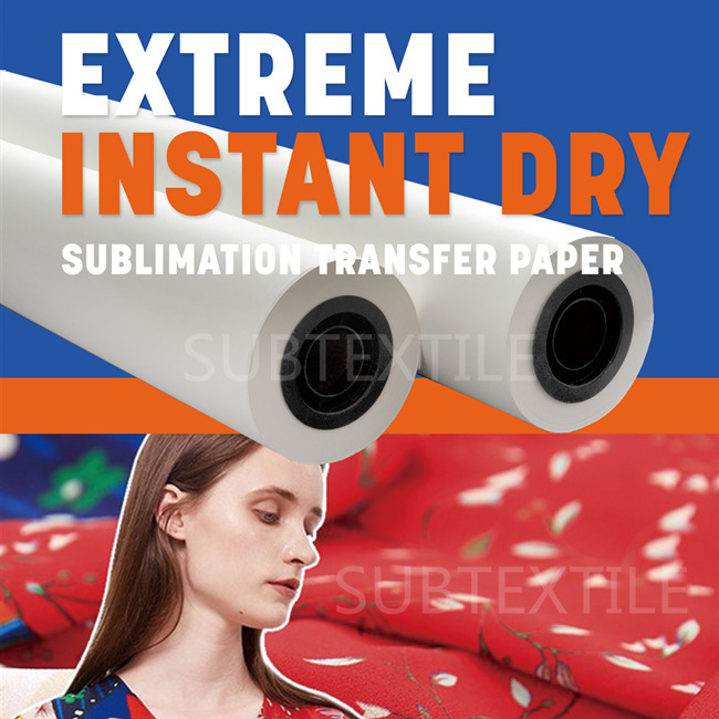 New Item 100gsm, 105gsm, 110gsm Extremely Instant Fast Dry Sublimation Paper For Epson, Mimaki Machine