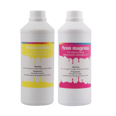 Neon Sublimation Ink For Custom Designing M,Y Colors For Epson DX4,DX5