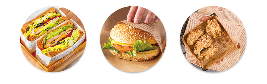 fast food wrapping paper