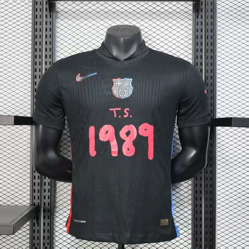 2025-2026 Barcelona player edition away football jersey with advertisement