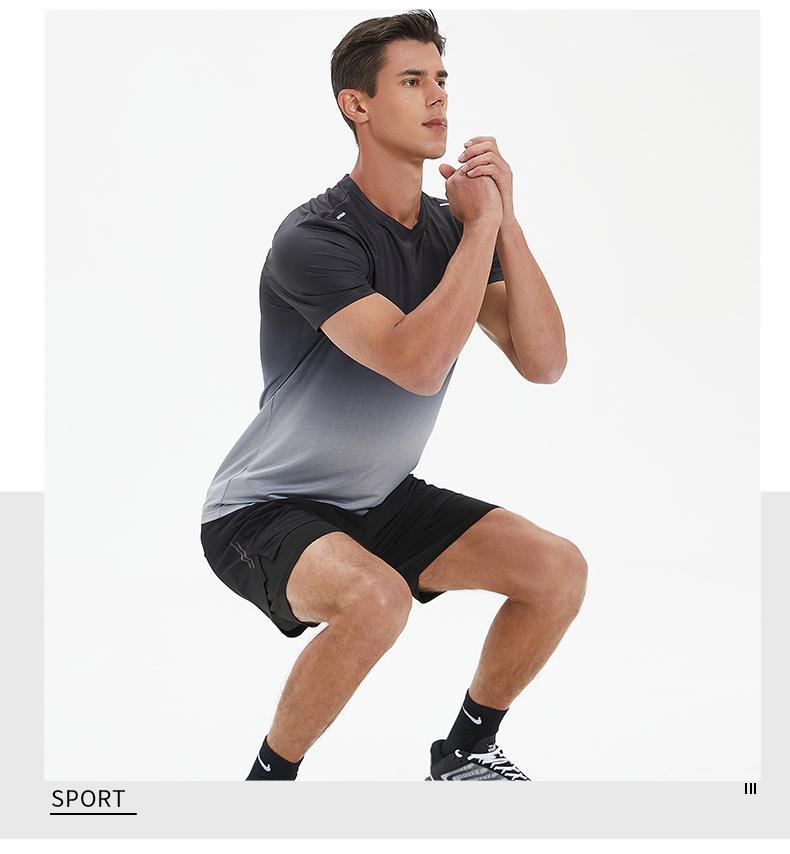 Men's casual short sleeved shirt
