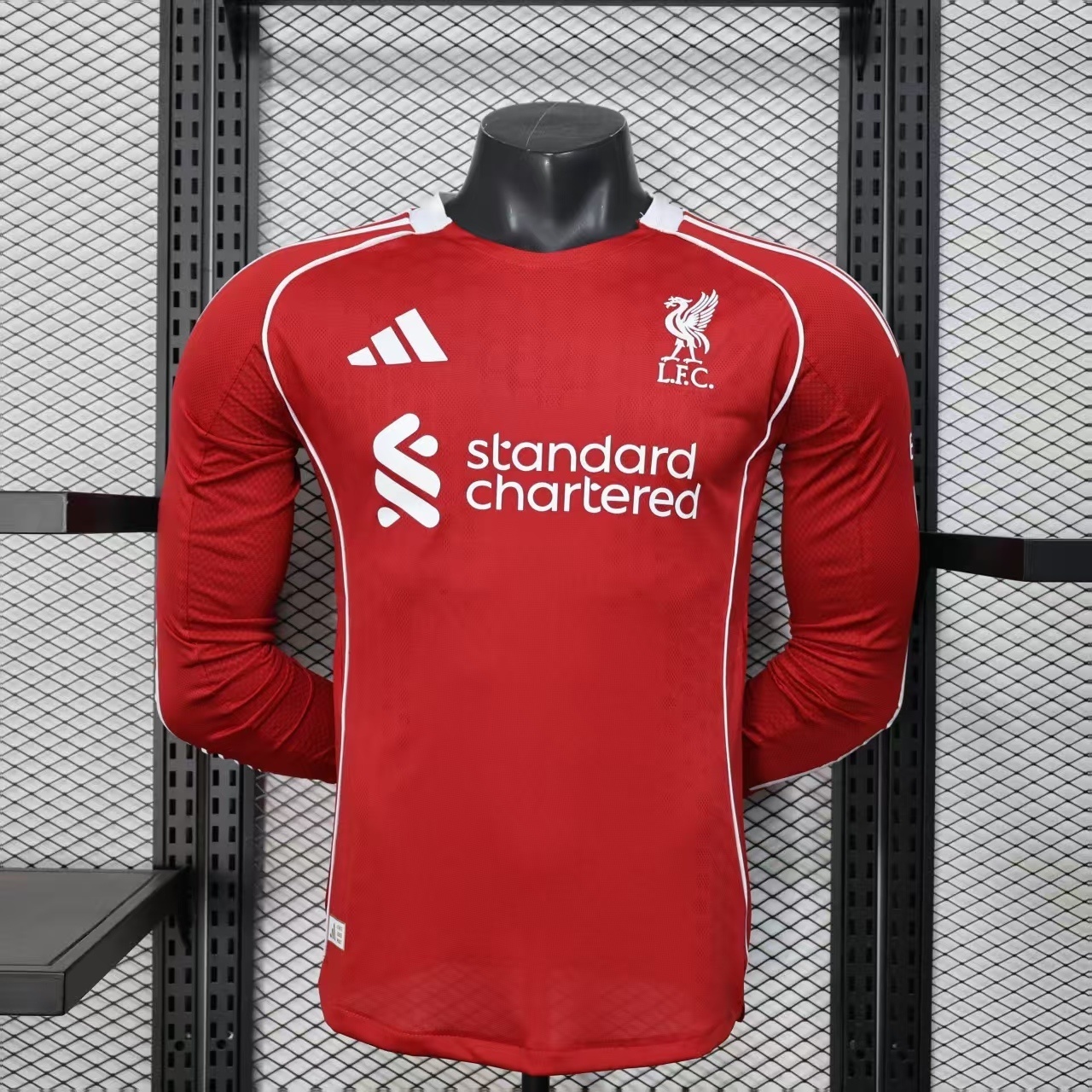 2025-2026 Liverpool player edition home football jersey (long sleeved)