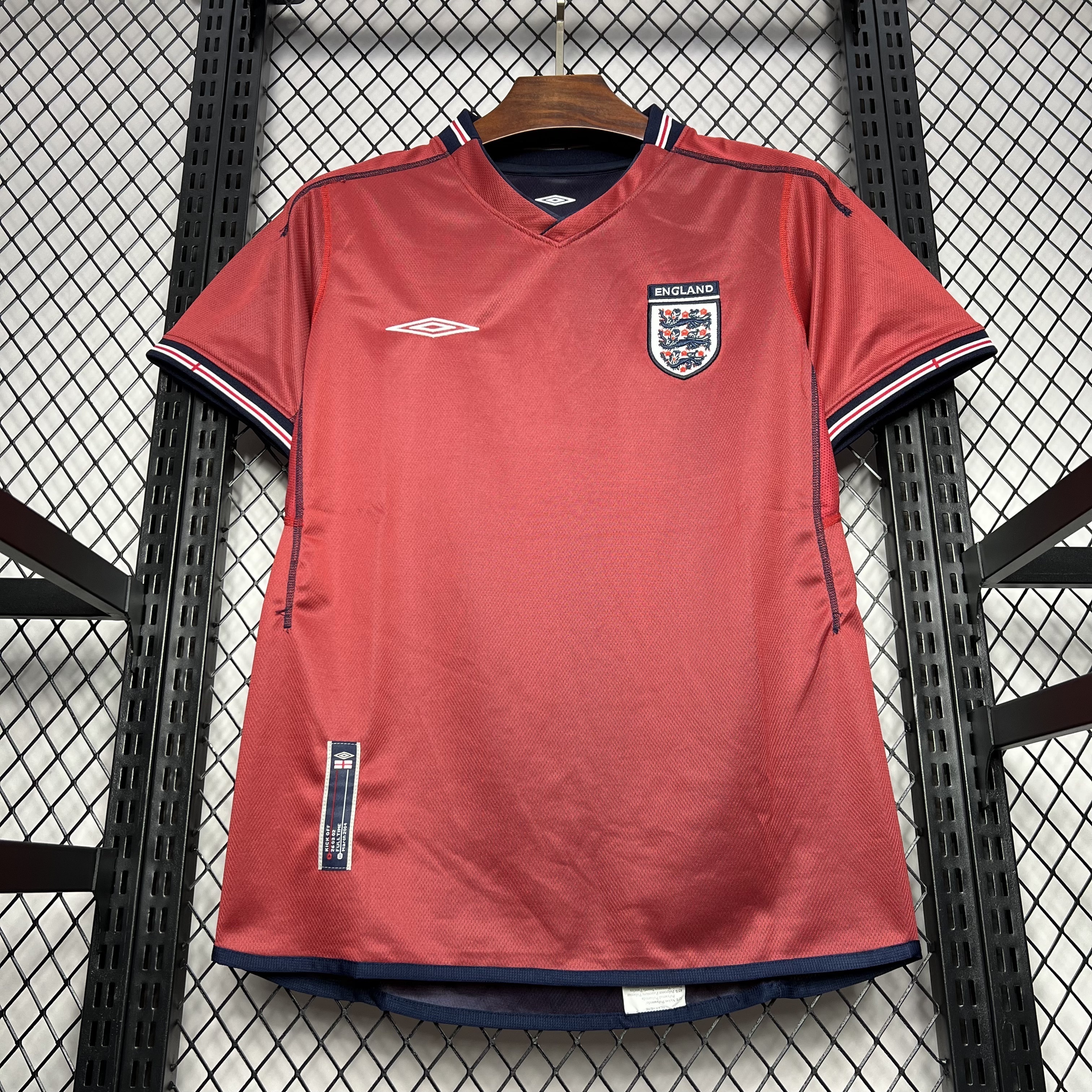 England 2002 Away Retro Jersey (Double-sided)