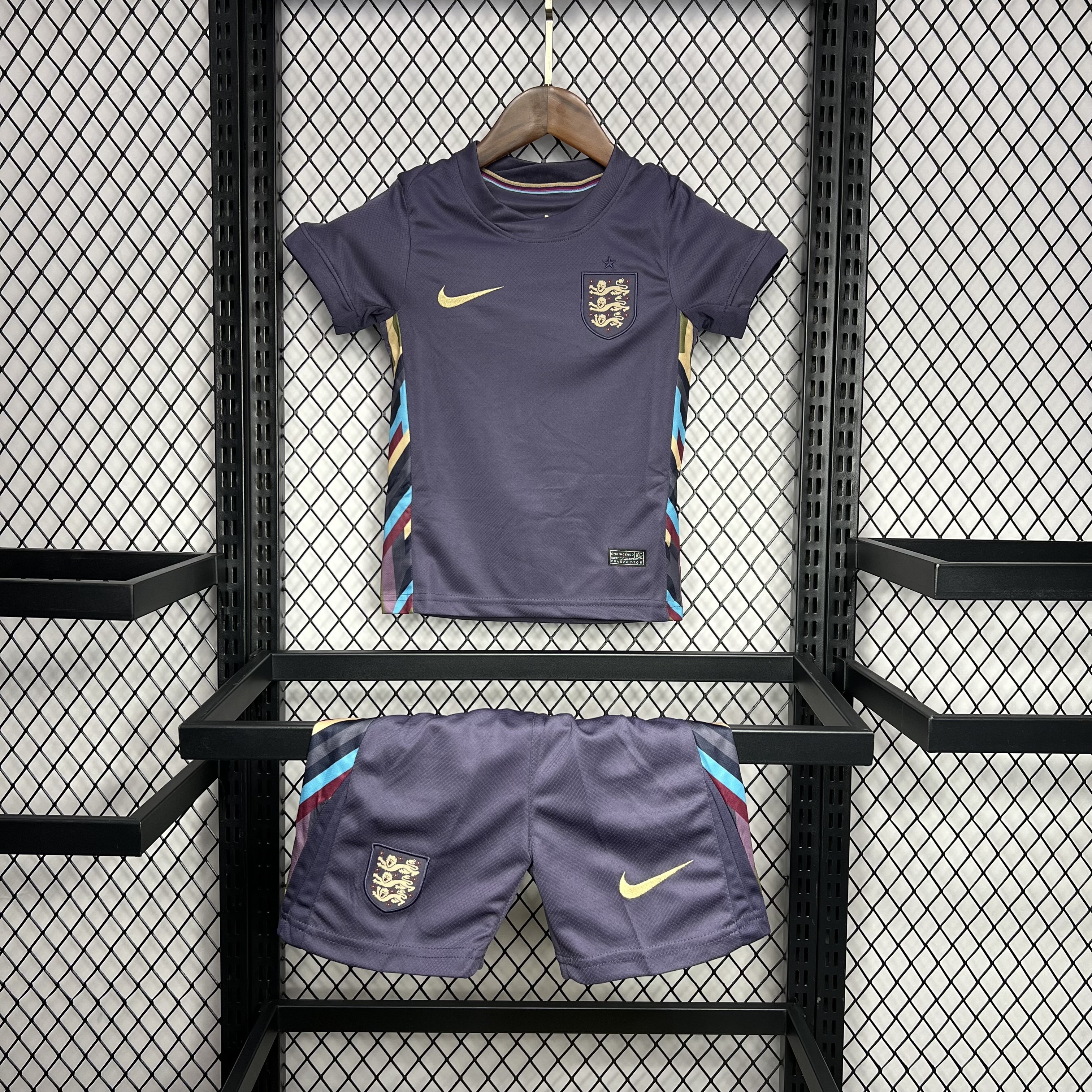 England 2024/25 Euro Away Kids Kit