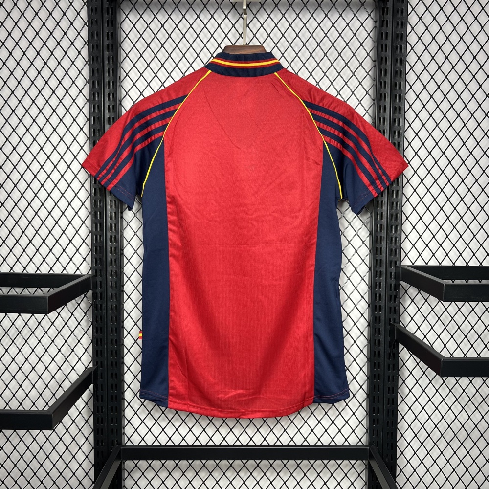 Spain 1998 Home Retro Jersey