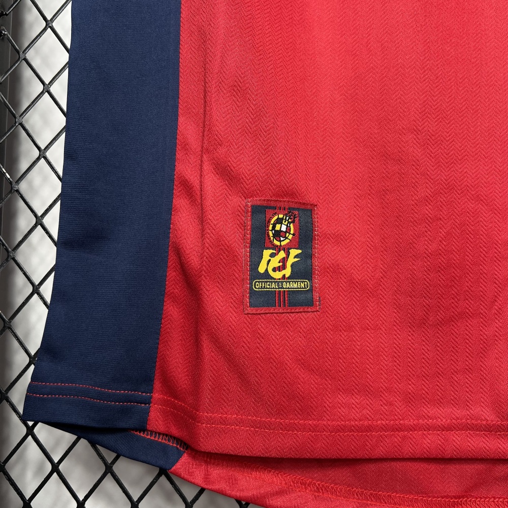 Spain 1998 Home Retro Jersey