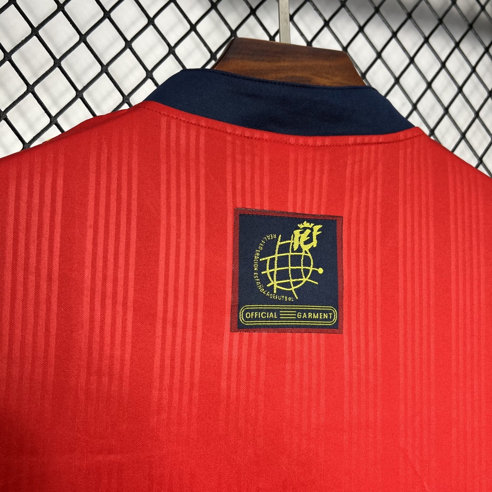 Spain 1996 Home Retro Jersey