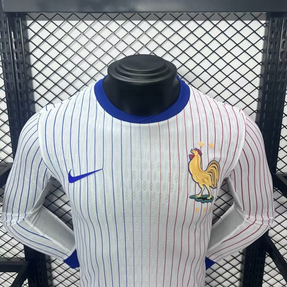 France 2024/25 Euro Away Long Sleeves Jersey – Player Version