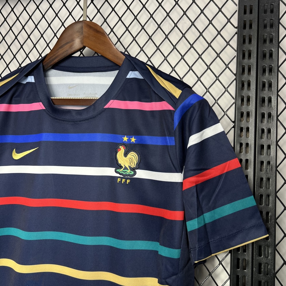 France 2024/25 Euro Pre-match training uniform Jersey