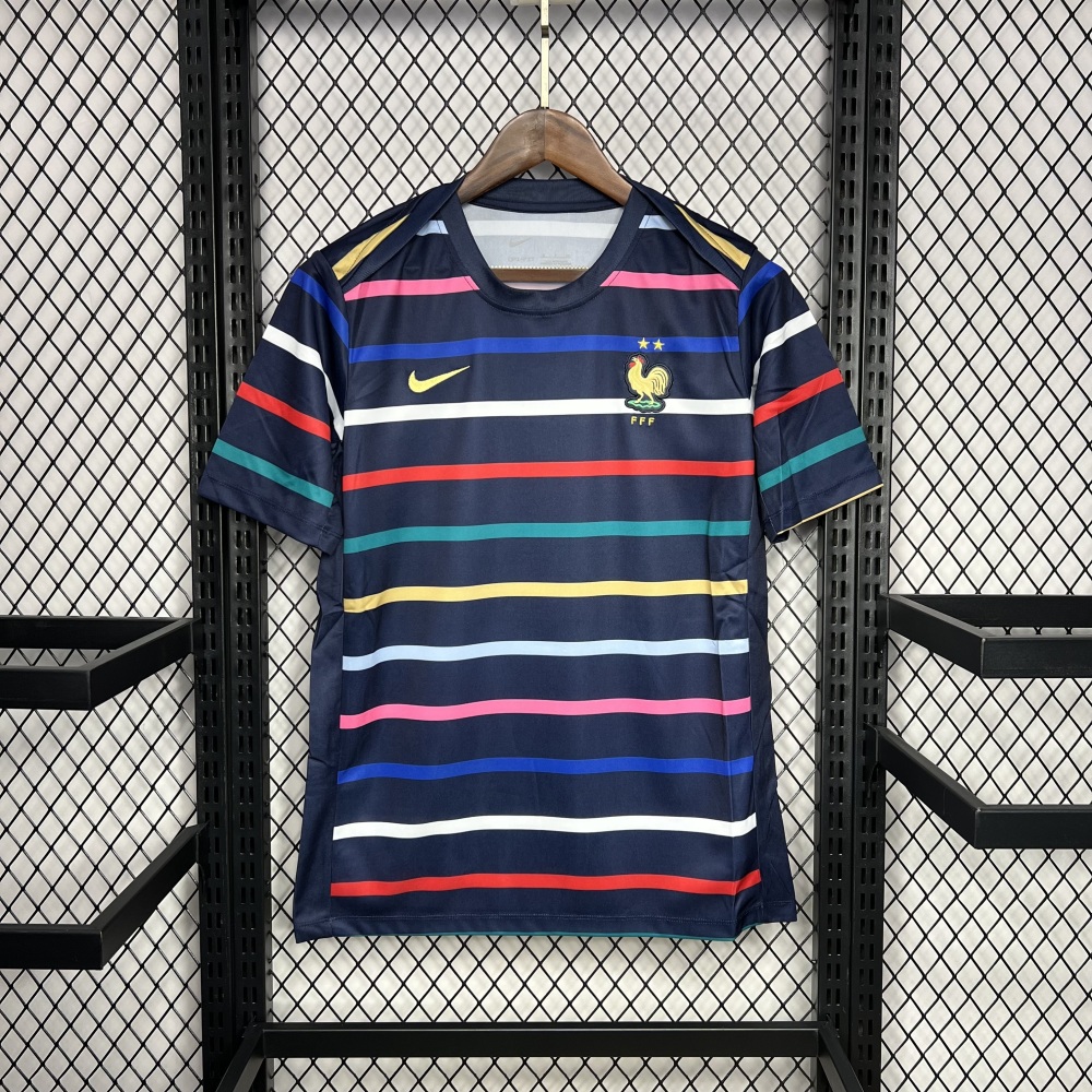 France 2024/25 Euro Pre-match training uniform Jersey