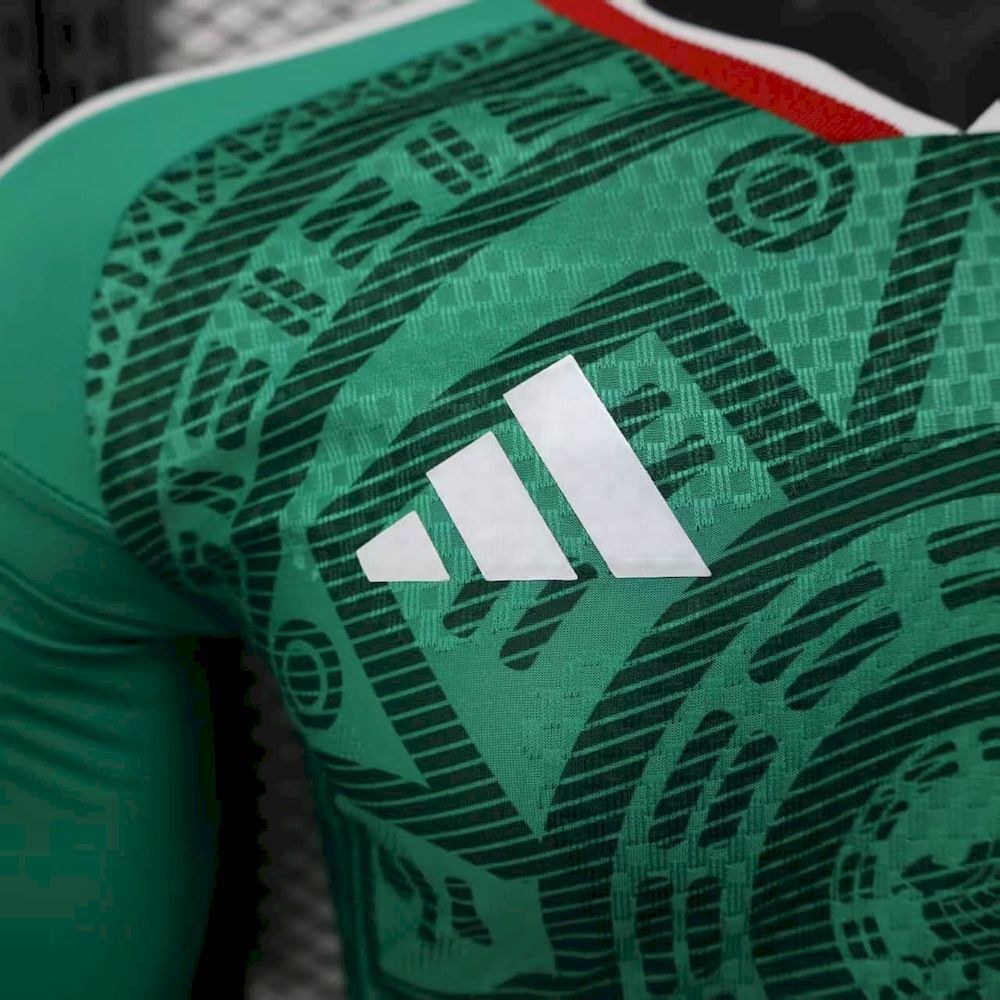 Mens Mexico 2026 World Cup Home Jersey Long Sleeve Jersey Player Version