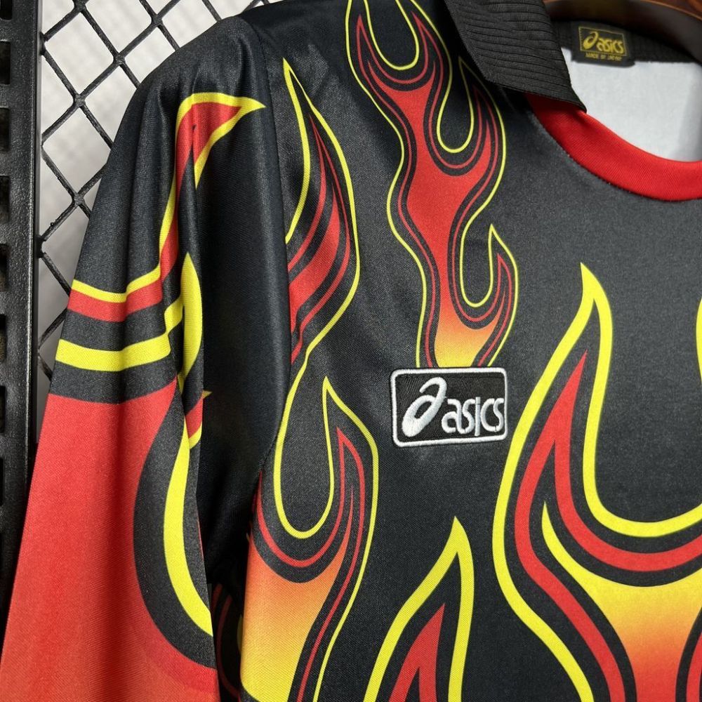 Japan 1998 Goalkeeper Red Flame Retro Jersey