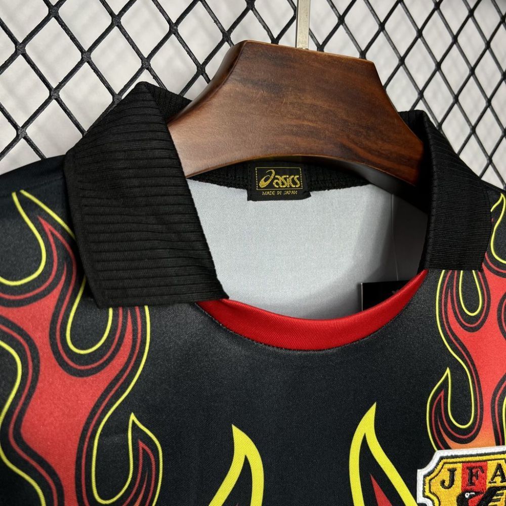 Japan 1998 Goalkeeper Red Flame Retro Jersey