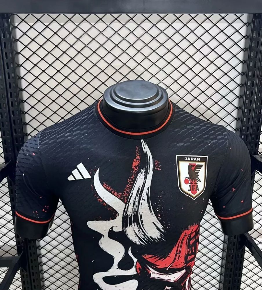 Japan 2024/25 Red Dragon Black Warrior Jersey Player Version S-XXL